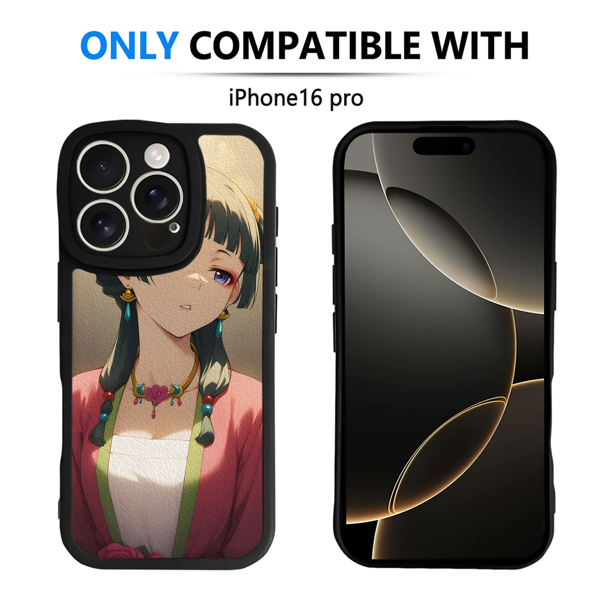 （画像用） 薬屋のひとりごと The Apothecary Diaries 【iPhone 16シリーズ対応】シリコンスマホケース（レザー調） 材質：シリコン